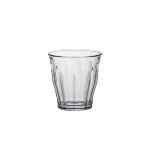 Vaso Picardie para hostelería, templado y apilable, ideal para bebidas frías y calientes.