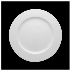 Plato Postre 21 Wersal Blanco de porcelana profesional para hostelería.