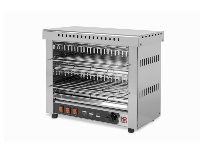 Tostador profesional FAINCA HR T06CONB de alta capacidad con temporizador y bandeja recogemigas